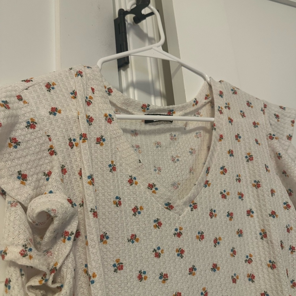 HEIMISH USA White Floral Knit Top - Picture 7 of 7